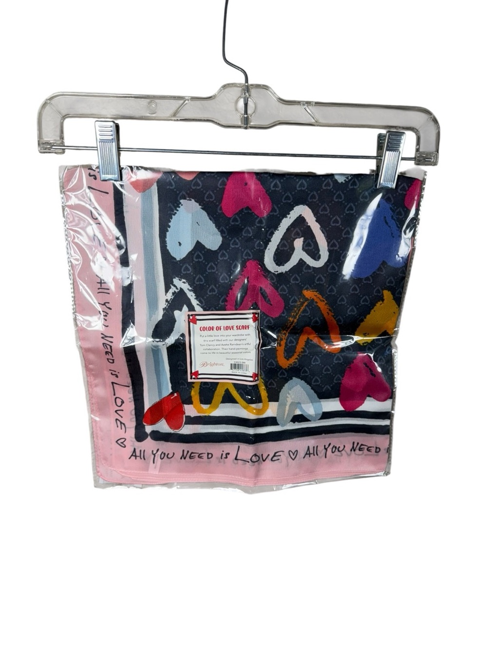 Color of Love Heart Print Scarf by Brighton